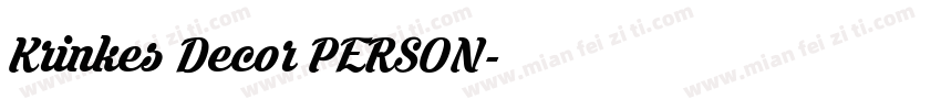 Krinkes Decor PERSON字体转换